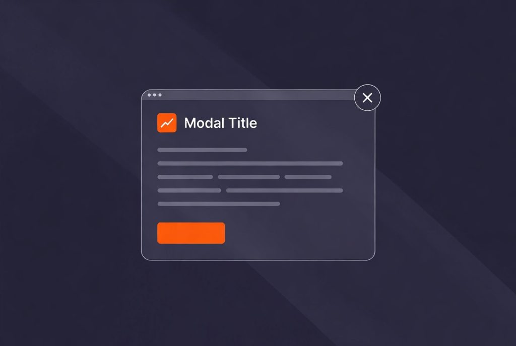 Modal popup dialog example for website announcements or lead capture (C) 2026, https://rsmspark.com, all rights reserved